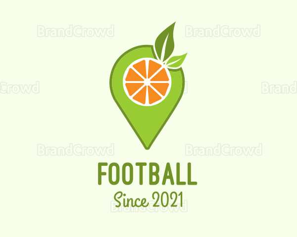 Fruit Juice Pin Locator Logo