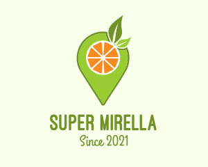 Application - Fruit Juice Pin Locator logo design