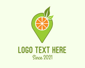 Pin - Fruit Juice Pin Locator logo design