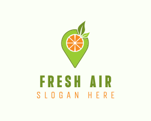 Fruit Location Pin logo design