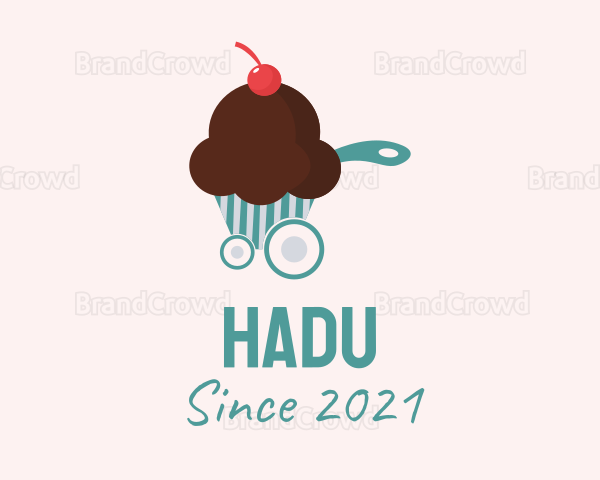 Cupcake Food Cart Logo