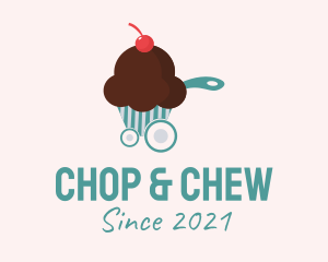 Sweet - Cupcake Food Cart logo design