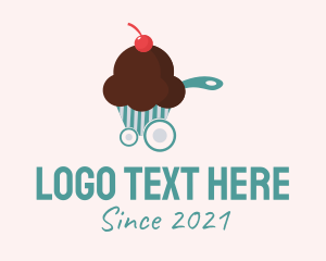 Bake - Cupcake Food Cart logo design