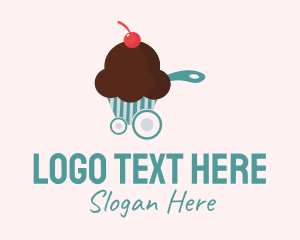 Cupcake Food Cart  Logo