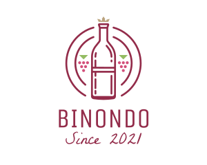 Bartender - Grape Wine Bottle logo design
