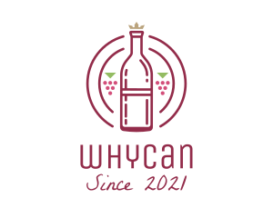 Cocktail - Grape Wine Bottle logo design