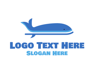 Fish - Whale Surf Paddle Board logo design