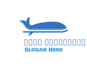 Ocean - Whale Surf Paddle Board logo design