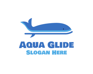 Paddleboard - Whale Surf Paddle Board logo design