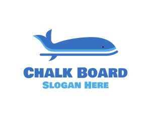 Whale Surf Paddle Board logo design