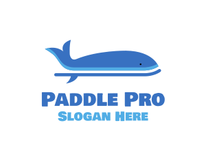 Whale Surf Paddle Board logo design