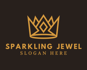 Crown Diamond Jewel logo design