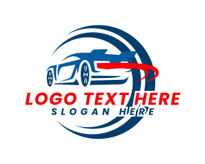 Wheels - Sports Car Drift logo design