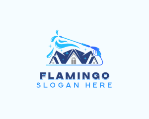 Gutter Cleaning - Pressure Washer Cleaning logo design