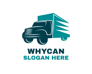 Driving Trailer Truck  Logo