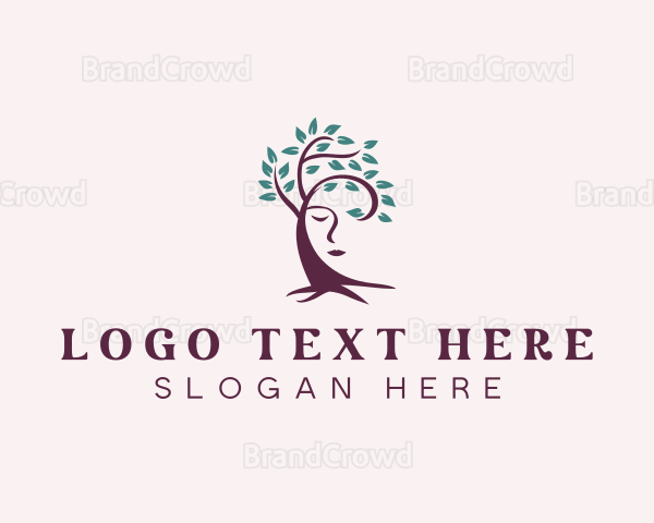 Beauty Tree Woman Logo