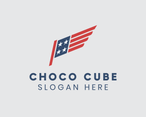 Election - American Wing Flag logo design
