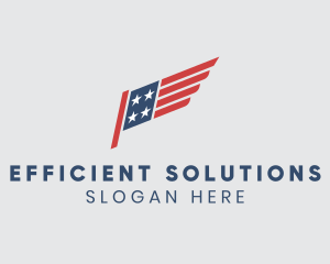 Administration - American Wing Flag logo design