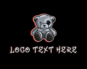 Animal - Graffiti Toy Bear logo design