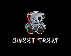 Graffiti Toy Bear logo design