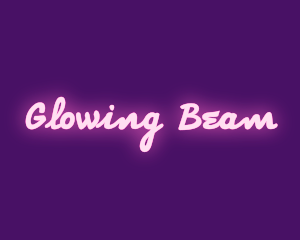 Pink Neon Lights Bar logo design