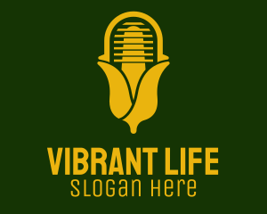 Live - Yellow Corn Radio logo design