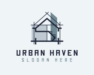 House Architect Builder logo design