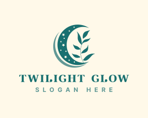 Twilight - Eco Leaves Moonlight logo design