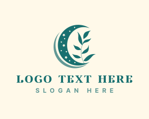 Botany - Eco Leaves Moonlight logo design