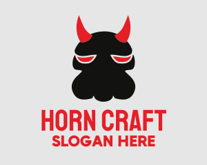 Horns - Evil Creature Horns logo design