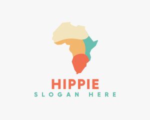 Map - Multi Color Africa Map logo design