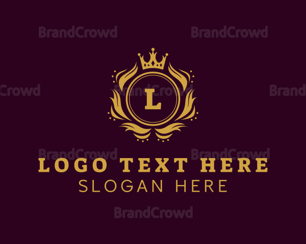 Gold Fashion Crown Logo