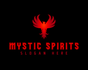 Supernatural - Phoenix Bird Wings logo design