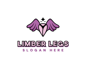 Legs - Sexy Stripper Wings logo design