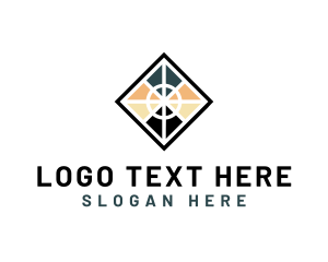 Decking - Floor Pavement Tile Pattern logo design