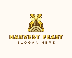 Wheat Flour Farm logo design