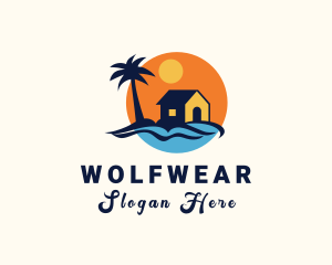 Tourism - Beach House Island logo design