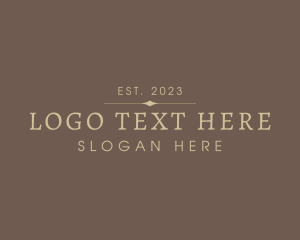 Typography - Generic Minimalist Business logo design