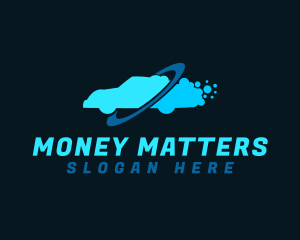 Automobile Bubble Cleaning Logo