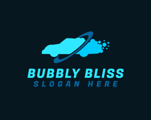 Automobile Bubble Cleaning logo design