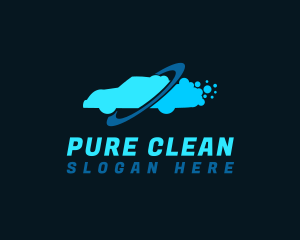 Automobile Bubble Cleaning logo design