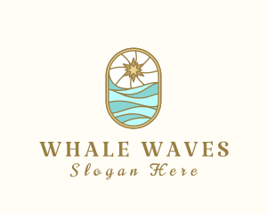 Ocean Sun Waves logo design