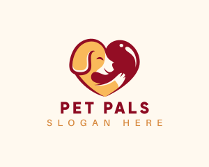 Heart Dog Pet logo design