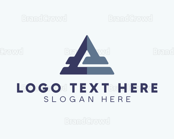 Triangle Company Letter A Logo