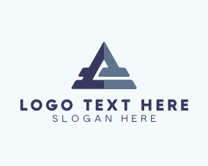 Venture Capital - Triangle Company Letter A logo design