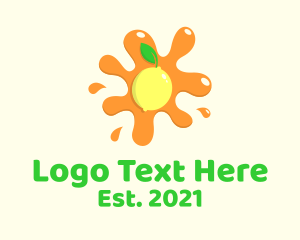 Zest - Lemon Juice Burst logo design
