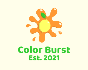 Lemon Juice Burst logo design