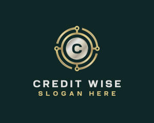 Cryptocurrency Finance Payment logo design