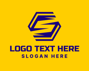 Letter S - Modern Technology Hexagon Letter S logo design