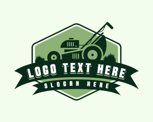 Plant - Grass Mower Yard logo design